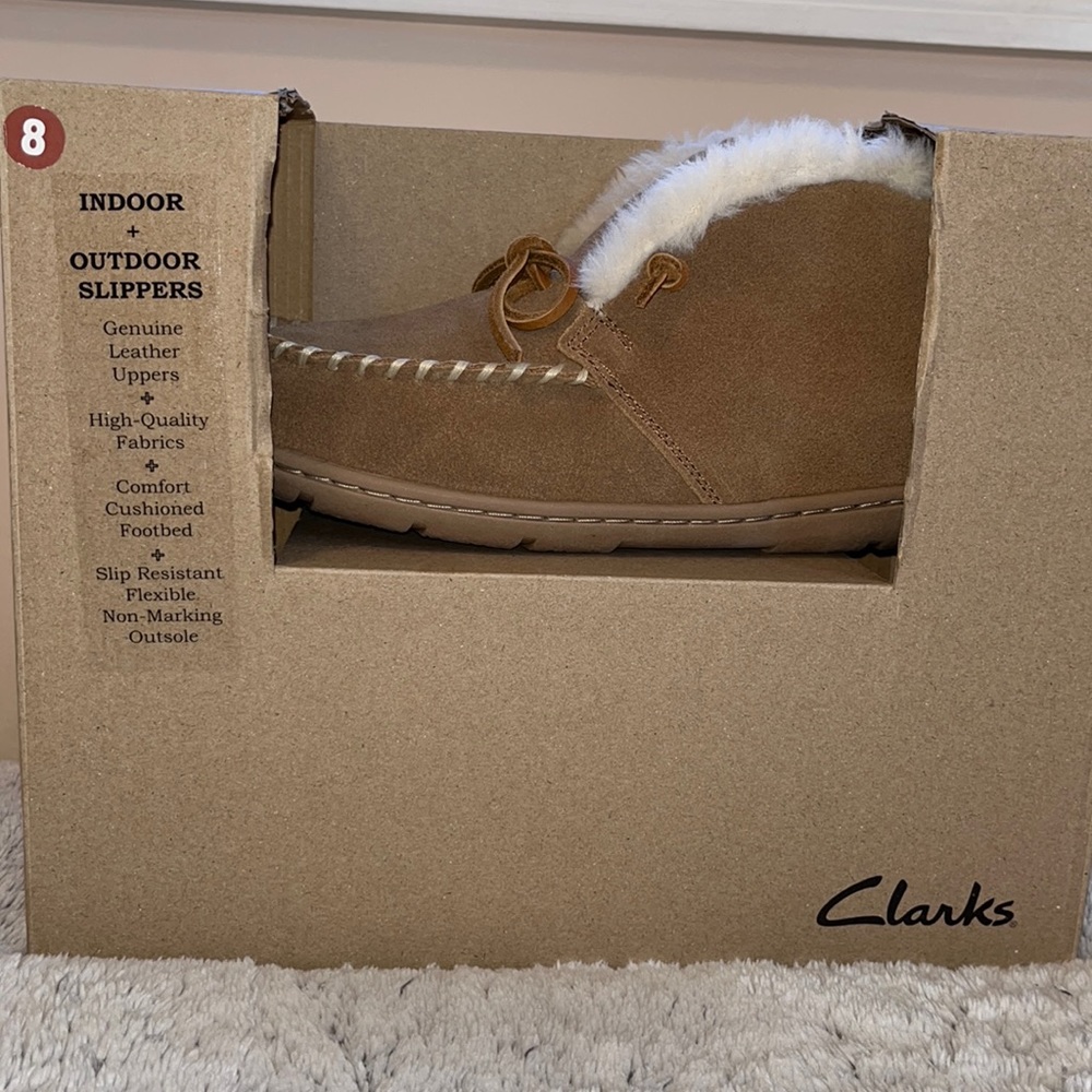 CLARKS Indoor, outdoor slippers.